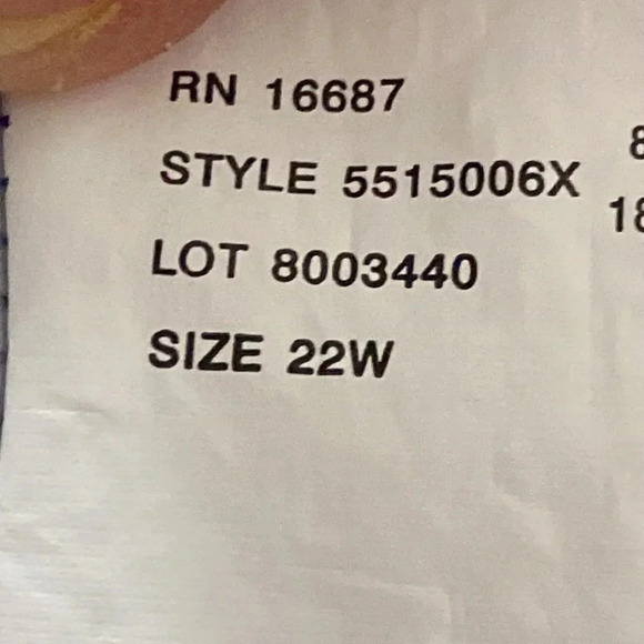 JMS JUST MY SIZE WOMENS SWIM TOP SIZE 22W ROYAL BLUE FLORAL PRINT UNDERWIRE - Picture 11 of 11